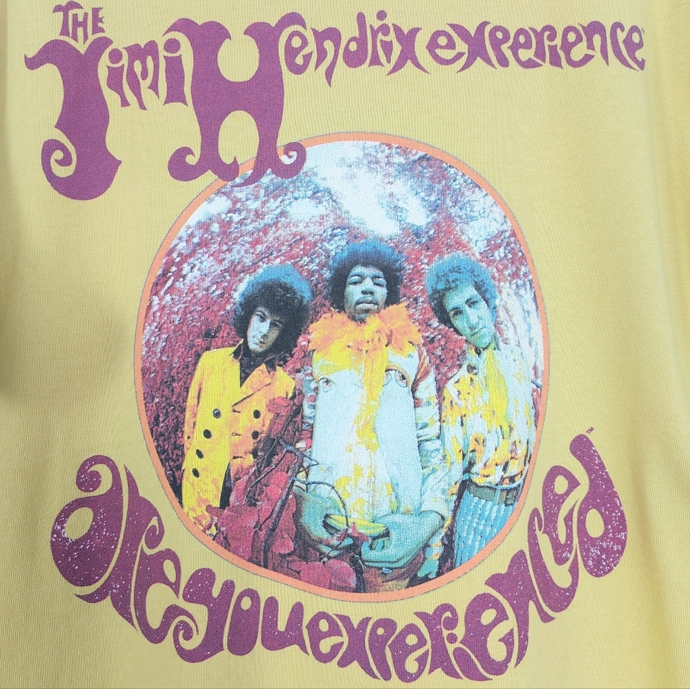 NEW! People Of Leisure Jimi Hendrix Band Tee Shirt USA Organic Cotton Small - Picture 7 of 7
